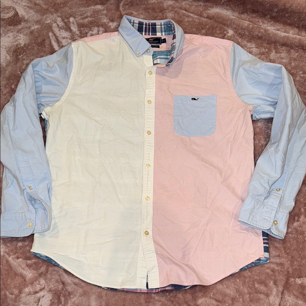 Vineyard Vines Colorblock Button-Down Shirt